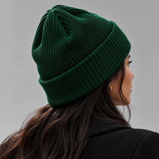 Montclarent Forest Green Knit Beanie