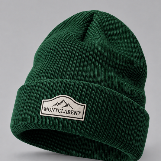 Montclarent Forest Green Knit Beanie