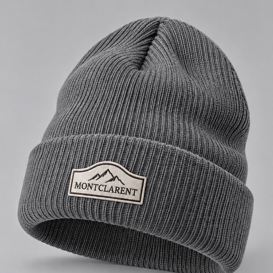 Montclarent Charcoal Grey Knit Beanie