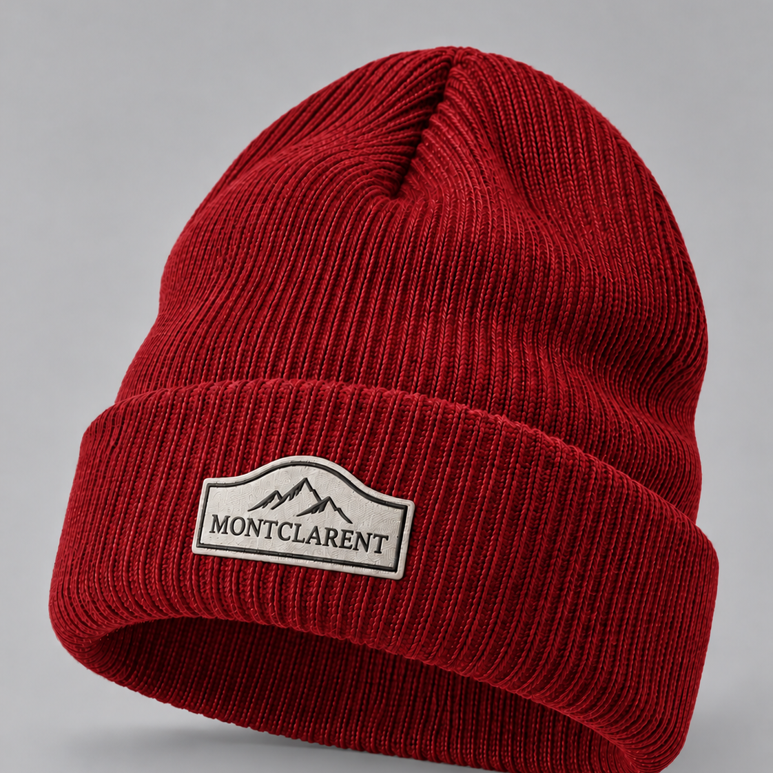 Montclarent Classic Red Knit Beanie