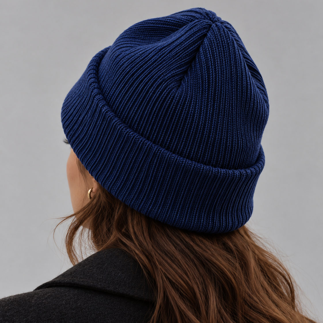 Montclarent Navy Blue Knit Beanie